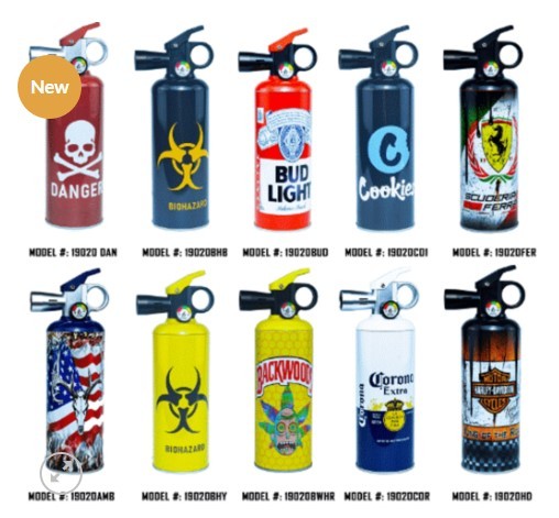 Techno Torch Extinguisher Skull in  Trees