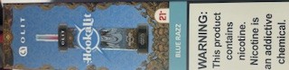 hookah lit blue raz